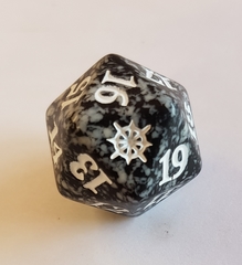 MTG Spin Down Life Counter D20 Dice Ixalan - Black